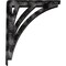 Ekena Millwork Nevio Wrought Iron Bracket, (Triple center brace), Antiqued Warm Silver 2"W x 10"D x 12"H BKTM02X10X12TNEAWS - alternate 3